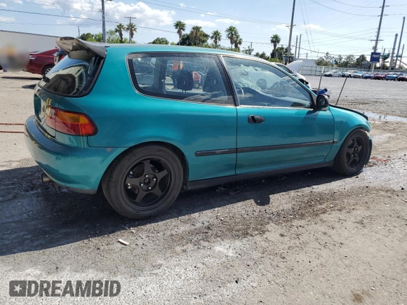 1993 Honda Civic z VIN 2HGEH2364PH525872, wystawiony jako Copart lot #55438535 z przebiegiem 168 040 mil mil oraz Szkoda całkowita • Salvage title. Historia ofert i sprzedaży dostępna na DreamBid. Obrazek 3.