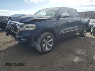 2019 Ram 1500 Limited with VIN 1C6SRFPT9KN763228, listed as a Copart auction lot 85318724 with 87,965 mi miles and Salvage title. Bid and sale history available at DreamBid. Image 1.