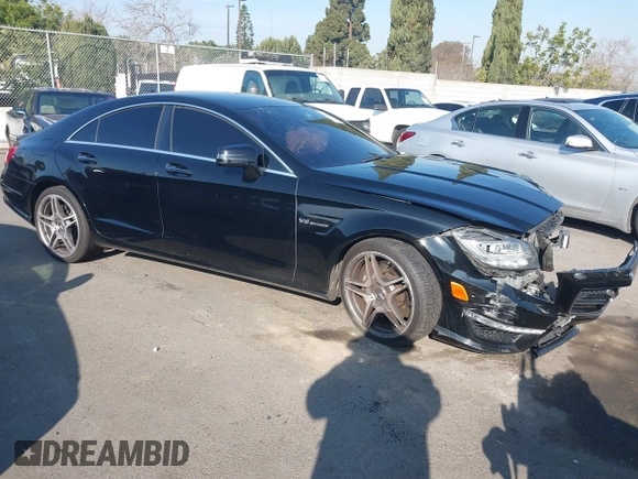 2012 Mercedes-Benz CLS-Class CLS 63 AMG with VIN WDDLJ7EB1CA053243, listed as a IAAI auction lot 41488058 with 113,835 mi miles. Bid and sale history available at carsss.com. Image 1.