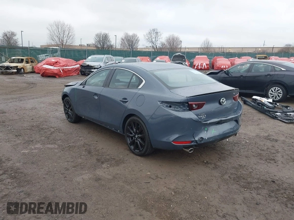 2025 Mazda 3 S Carbon Edition with VIN JM1BPBCM4S1760993, listed as a IAAI auction lot 41446098 with 102 mi miles and . Bid and sale history available at DreamBid. Image 3.