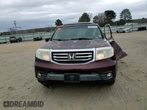 2012 Honda Pilot Touring with VIN 5FNYF3H91CB032239, listed as a Copart auction lot 46851165 with 101,402 mi miles and Salvage Title. Bid and sale history available at carsss.com. Image 12.