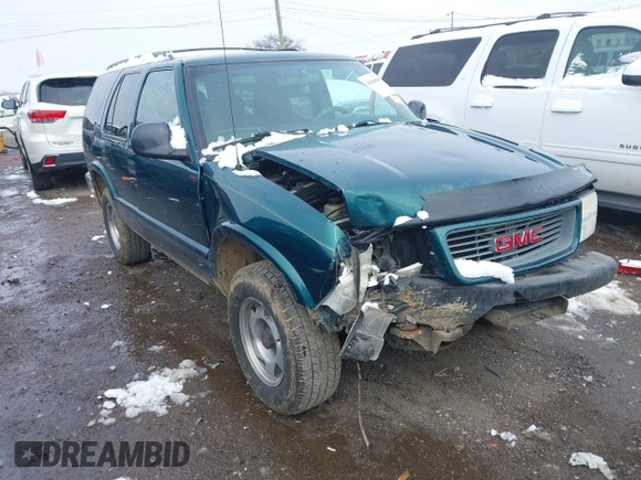 1998 GMC Jimmy SL with VIN 1GKCS13W4W2562613, listed as a IAAI auction lot 41610601 with 1 mi miles. Bid and sale history available at carsss.com. Image 1.