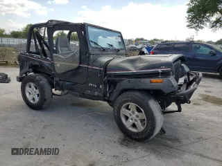 1995 Jeep Wrangler S with VIN 1J4FY19P4SP288991, listed as a Copart auction lot 48858575 with 138,821 mi miles and Salvage Title. Bid and sale history available at carsss.com. Image 4.