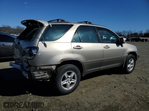 2001 Lexus RX 300 with VIN JTJHF10U210213508, listed as a Copart auction lot 48119155 with 310,023 mi miles and Salvage Title. Bid and sale history available at carsss.com. Image 3.