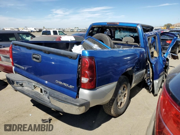 2003 Chevrolet Silverado 1500 with VIN 2GCEC19V731365673, listed as a Copart auction lot 60777044 with 204,804 mi miles and Non Repairable. Bid and sale history available at carsss.com. Image 3.