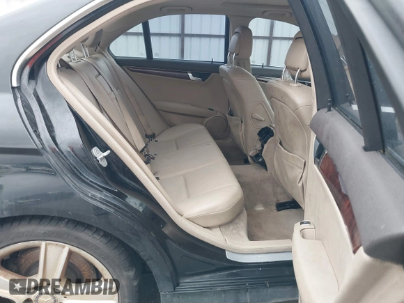 2011 Mercedes-Benz C 300 Sport with VIN WDDGF8BB3BR149825, listed as a IAAI auction lot 41716343 with 163,385 mi miles and . Bid and sale history available at DreamBid. Image 8.