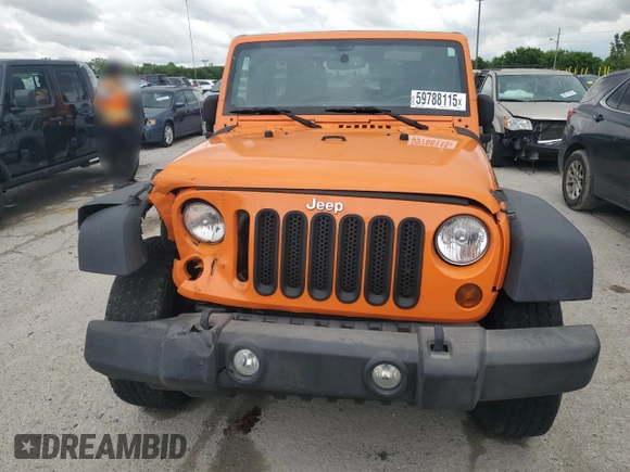 2013 Jeep Wrangler Unlimited Rubicon with VIN 1C4BJWFGXDL545866, listed as a Copart auction lot 59788115 with 102,617 mi miles and Salvage title. Bid and sale history available at DreamBid. Image 5.