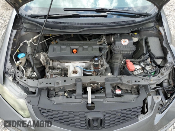 2012 Honda Civic Cpe LX with VIN 2HGFG3B58CH565582, listed as a Copart auction lot 51596875 with 212,658 mi miles and Salvage Title. Bid and sale history available at carsss.com. Image 11.