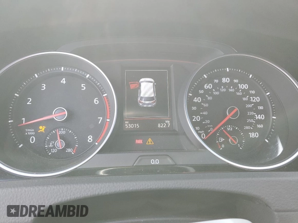 2018 Volkswagen Golf GTI S with VIN 3VW547AU1JM278843, listed as a Copart auction lot 76275283 with 53,015 mi miles. Bid and sale history available at carsss.com. Image 9.