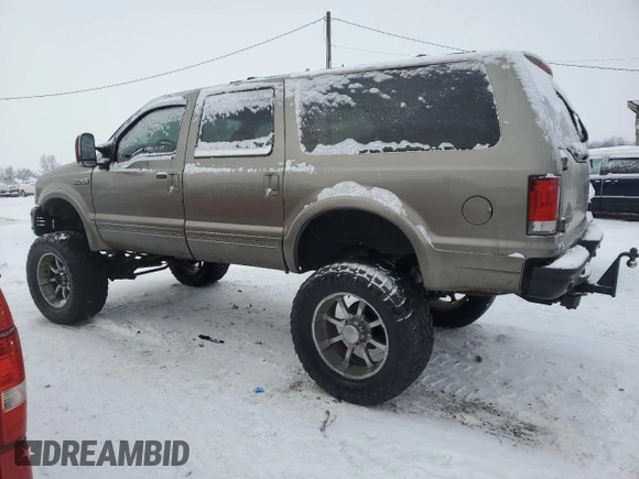 2003 Ford Excursion Limited z VIN 1FMSU43P53EB56437, wystawiony jako Copart lot #87789995 z przebiegiem 161 571 mil mil oraz Czysty tytuł • Clean title. Historia ofert i sprzedaży dostępna na DreamBid. Obrazek 2.