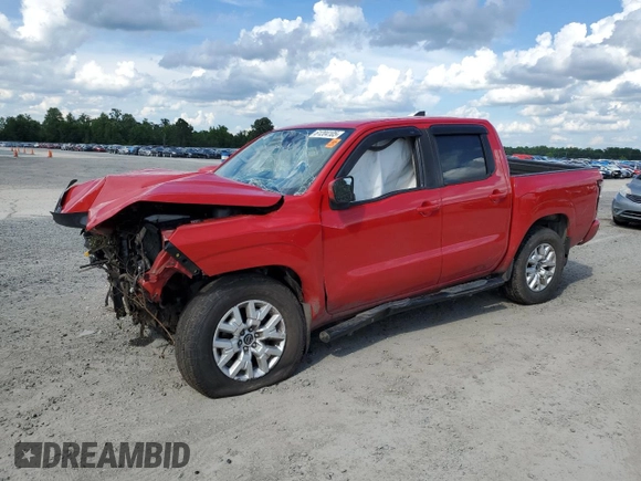 2022 Nissan Frontier SV with VIN 1N6ED1EK0NN687174, listed as a Copart auction lot 61204105 with Not provided miles and Salvage title. Bid and sale history available at DreamBid. Image 1.
