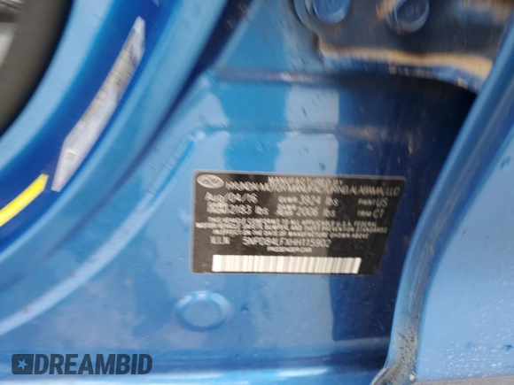 2017 Hyundai Elantra Limited with VIN 5NPD84LFXHH115902, listed as a Copart auction lot 52031265 with 206,320 mi miles and Clean Title. Bid and sale history available at DreamBid. Image 12.