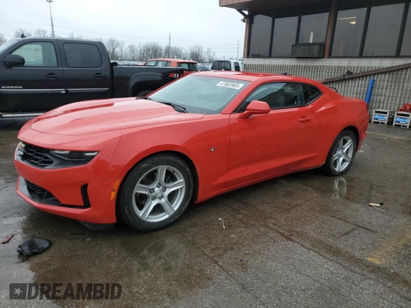 2020 Chevrolet Camaro 1LT with VIN 1G1FB1RS7L0124598, listed as a Copart auction lot 47083965 with 38,426 mi miles and Salvage Title. Bid and sale history available at DreamBid. Image 1.
