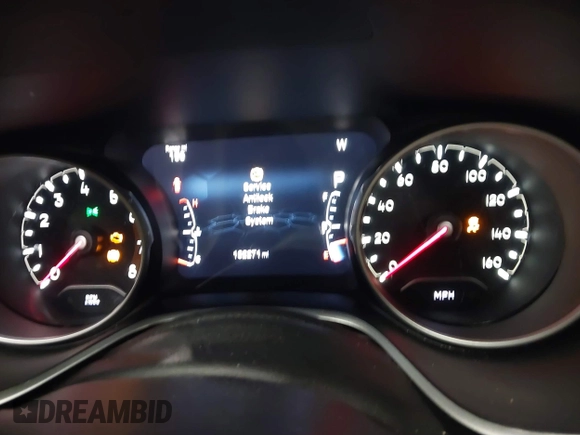 2017 Jeep Compass Latitude with VIN 3C4NJDBB0HT692722, listed as a IAAI auction lot 41776740 with 132,271 mi miles and . Bid and sale history available at DreamBid. Image 7.