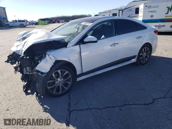 2015 Hyundai Sonata Limited z VIN 5NPE34ABXFH256114, wystawiony jako Copart lot #41860195 z przebiegiem 183 984 mil mil oraz Szkoda całkowita • Salvage title. Historia ofert i sprzedaży dostępna na DreamBid. Obrazek 1.