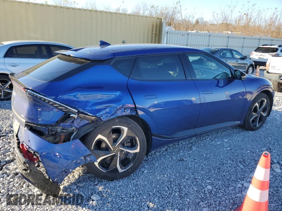 2022 Kia EV6 GT-Line with VIN KNDC4DLC5N5067573, listed as a Copart auction lot 80487894 with 34,293 mi miles and Salvage Title. Bid and sale history available at carsss.com. Image 3.