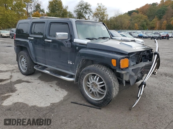2006 Hummer H3 with VIN 5GTDN136968195060, listed as a Copart auction lot 76206994 with 205,939 mi miles and Salvage Title. Bid and sale history available at carsss.com. Image 4.