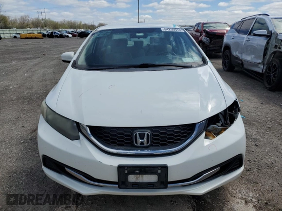 2015 Honda Civic Sedan LX with VIN 19XFB2F59FE000193, listed as a Copart auction lot 54250575 with 154,934 mi miles and Salvage Title. Bid and sale history available at carsss.com. Image 5.