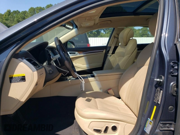 2017 Genesis G80 3.8L with VIN KMHGN4JE7HU176674, listed as a Copart auction lot 70269214 with 74,679 mi miles and Salvage Title. Bid and sale history available at carsss.com. Image 7.
