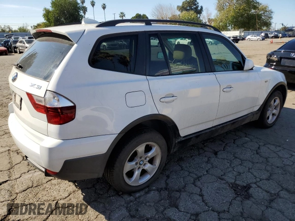2007 BMW X3 3.0si with VIN WBXPC93467WF19544, listed as a Copart auction lot 46364605 with 260,116 mi miles and Clean Title. Bid and sale history available at carsss.com. Image 3.
