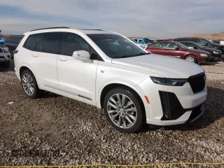 2021 Cadillac XT6 Sport with VIN 1GYKPGRS3MZ208919, listed as a Copart auction lot 83849034 with 72,613 mi miles and Salvage Title. Bid and sale history available at carsss.com. Image 4.