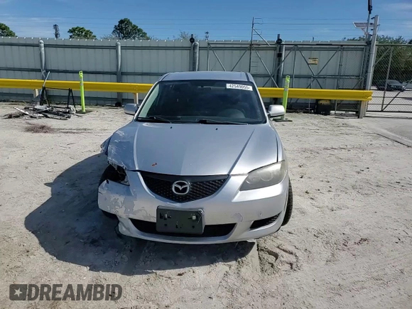 2006 Mazda 3 i with VIN JM1BK12F261537305, listed as a Copart auction lot 42549055 with Not Provided miles and Salvage Title. Bid and sale history available at carsss.com. Image 10.