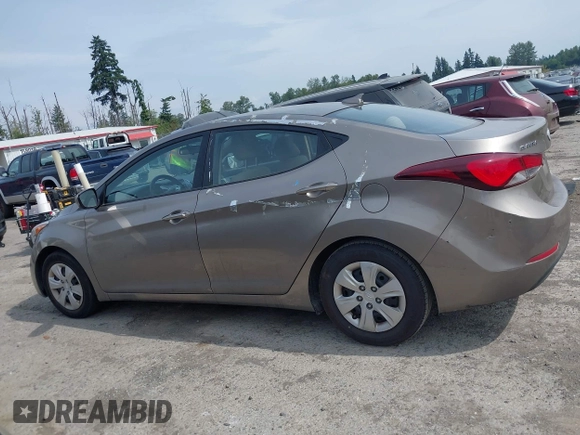 2016 Hyundai Elantra SE with VIN 5NPDH4AE4GH758223, listed as a IAAI auction lot 42576857 with 98,385 mi miles and . Bid and sale history available at DreamBid. Image 14.