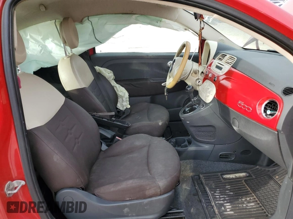 2014 FIAT 500 Pop with VIN 3C3CFFAR1ET252852, listed as a Copart auction lot 48021325 with 110,402 mi miles and Salvage Title. Bid and sale history available at carsss.com. Image 7.