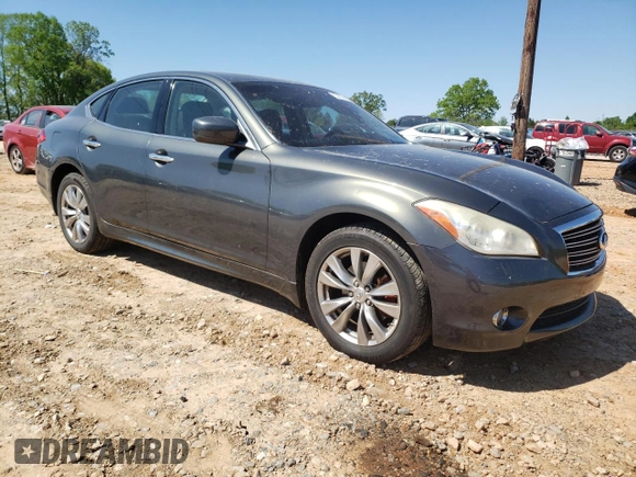 2011 Infiniti M37 with VIN JN1BY1AR5BM376938, listed as a Copart auction lot 52233545 with 193,490 mi miles and Salvage Title. Bid and sale history available at carsss.com. Image 4.