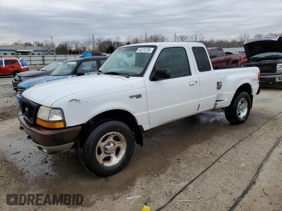 1998 Ford Ranger XL with VIN 1FTZR15UXWTA29687, listed as a Copart auction lot 44373735 with 218,689 mi miles and Non Repairable. Bid and sale history available at DreamBid. Image 1.