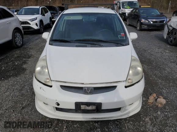 2007 Honda Fit Sport with VIN JHMGD38617S016721, listed as a Copart auction lot 53240505 with 238,523 mi miles and Clean Title. Bid and sale history available at carsss.com. Image 5.
