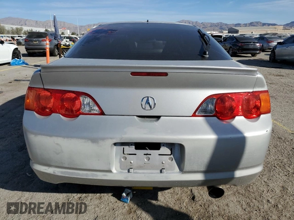2002 Acura RSX Type S with VIN JH4DC53042C020379, listed as a Copart auction lot 46705055 with 143,245 mi miles and Salvage Title. Bid and sale history available at carsss.com. Image 6.