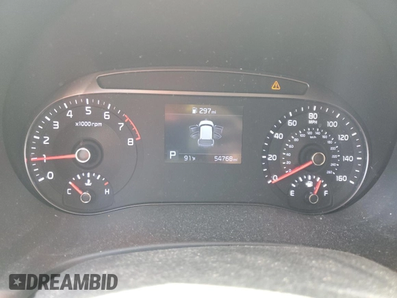 2020 Kia Soul LX with VIN KNDJ23AU3L7096431, listed as a Copart auction lot 43965265 with 54,768 mi miles and Salvage Title. Bid and sale history available at carsss.com. Image 9.