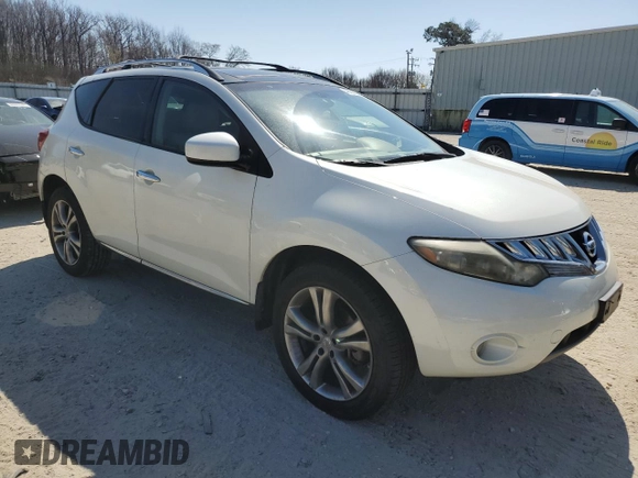 2010 Nissan Murano LE with VIN JN8AZ1MW8AW110781, listed as a Copart auction lot 48852235 with 166,602 mi miles and Clean Title. Bid and sale history available at carsss.com. Image 4.