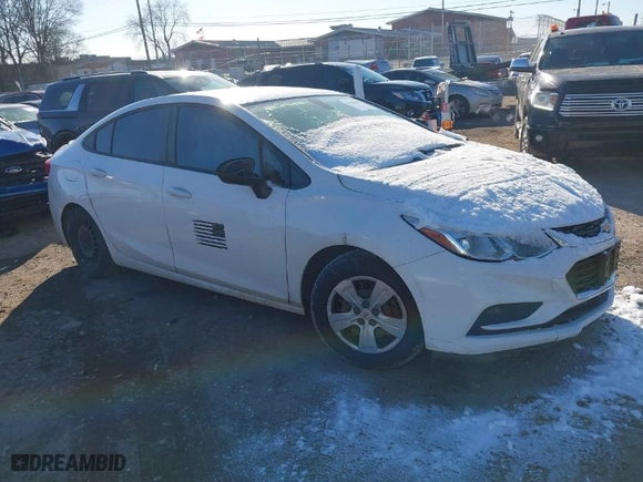 2017 Chevrolet Cruze LS with VIN 1G1BC5SM6H7221790, listed as a IAAI auction lot 41625345 with NaN miles. Bid and sale history available at carsss.com. Image 1.