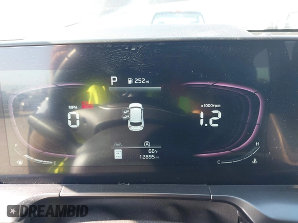 2023 Kia Telluride S with VIN 5XYP6DGC2PG387093, listed as a IAAI auction lot 42299026 with 12,895 mi miles and . Bid and sale history available at DreamBid. Image 7.