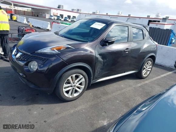 2016 Nissan Juke S with VIN JN8AF5MR5GT603127, listed as a IAAI auction lot 41753433 with 113,889 mi miles. Bid and sale history available at carsss.com. Image 2.