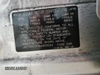 2011 Suzuki SX4 Crossover with VIN JS2YB5A39B6303044, listed as a Copart auction lot 46027945 with 111,435 mi miles and Salvage Title. Bid and sale history available at carsss.com. Image 12.