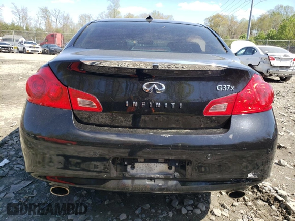 2012 Infiniti G37 x with VIN JN1CV6AR6CM682896, listed as a Copart auction lot 52316015 with 170,827 mi miles and Salvage Title. Bid and sale history available at carsss.com. Image 6.