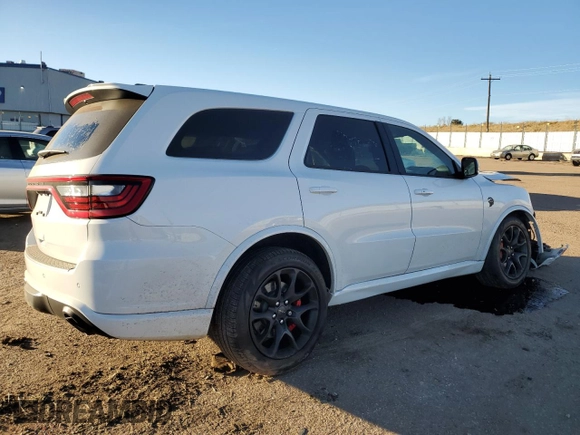 2024 Dodge Durango SRT Hellcat Premium с VIN 1C4SDJH95RC222549, выставлен на аукционе Copart как лот 81711904 с пробегом 328 миль миль и Списание • Salvage title. История ставок и продаж доступна на DreamBid. Изображение 3.