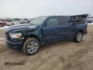 2024 Ram 1500 Big Horn z VIN 1C6RRFFG9RN199058, wystawiony jako Copart lot #43794795 z przebiegiem 16 583 mil mil oraz Szkoda całkowita • Salvage title. Historia ofert i sprzedaży dostępna na DreamBid. Obrazek 1.