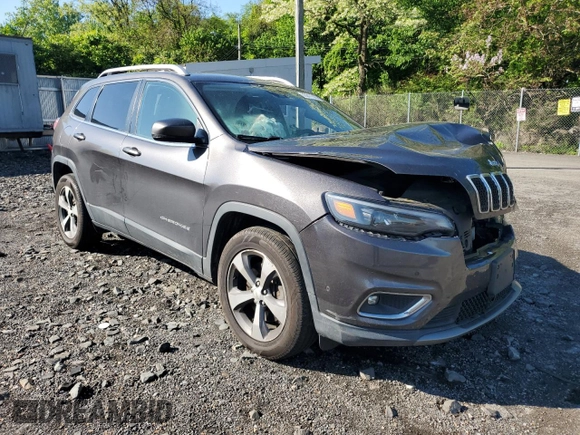 2019 Jeep Cherokee High Altitude with VIN 1C4PJMDX4KD133124, listed as a Copart auction lot 55817625 with 76,621 mi miles and Salvage title. Bid and sale history available at DreamBid. Image 4.