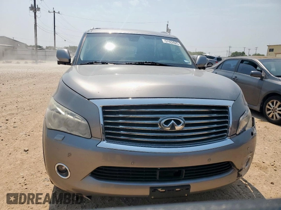 2014 Infiniti QX80 with VIN JN8AZ2NF2E9552934, listed as a Copart auction lot 57422625 with 103,786 mi miles and Salvage title. Bid and sale history available at DreamBid. Image 5.