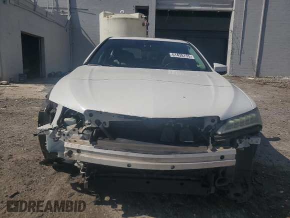 2015 Acura TLX Technology with VIN 19UUB2F55FA001885, listed as a Copart auction lot 61438755 with 117,800 mi miles and Salvage title. Bid and sale history available at DreamBid. Image 5.