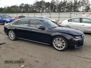 2015 Audi A8 L 4.0T with VIN WAU32AFD7FN004904, listed as a Copart auction lot 38942883 with 80,205 mi miles. Bid and sale history available at carsss.com. Image 4.