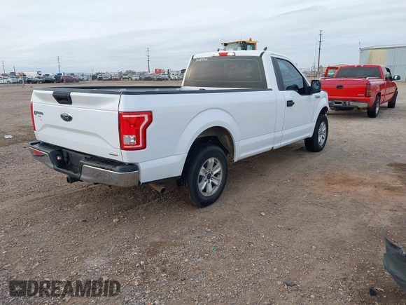 2016 Ford F-150 XL with VIN 1FTMF1C81GKD87406, listed as a IAAI auction lot 41282113 with 89,695 mi miles. Bid and sale history available at carsss.com. Image 4.