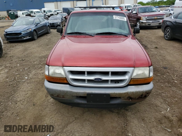 1998 Ford Ranger XL с VIN 1FTYR10U9WUC88507, выставлен на аукционе Copart как лот 57743695 с пробегом 132 766 миль миль и Чистый • Clean title. История ставок и продаж доступна на DreamBid. Изображение 5.