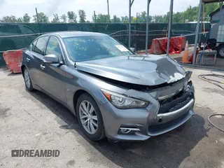 2015 Infiniti Q50 Premium with VIN JN1BV7AR9FM421560, listed as a IAAI auction lot 42276486 with 96,859 mi miles and . Bid and sale history available at DreamBid. Image 1.