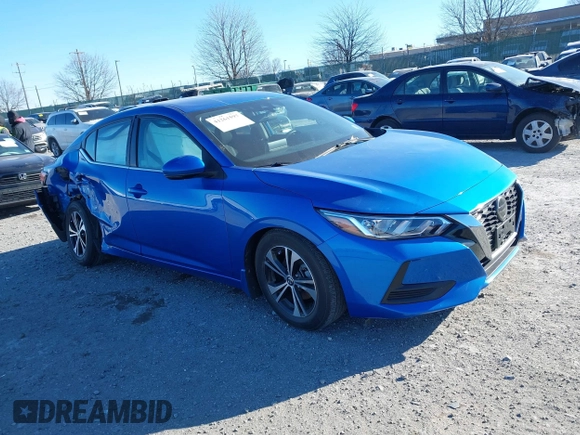 2020 Nissan Sentra SV z VIN 3N1AB8CV1LY223536, wystawiony jako IAAI lot #41261597 z przebiegiem 36 791 mil mil oraz . Historia ofert i sprzedaży dostępna na DreamBid. Obrazek 1.