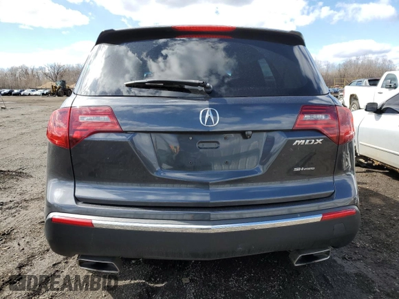 2013 Acura MDX with VIN 2HNYD2H21DH523774, listed as a Copart auction lot 48335355 with 103,877 mi miles and Salvage Title. Bid and sale history available at carsss.com. Image 6.